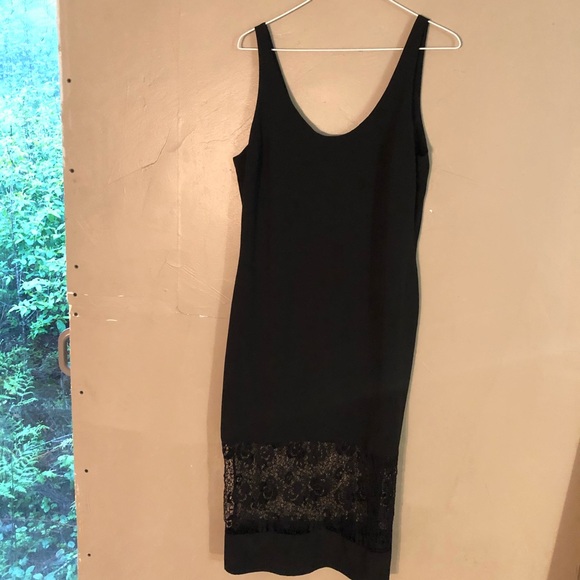 Casual Lace Black Dress - Picture 2 of 4